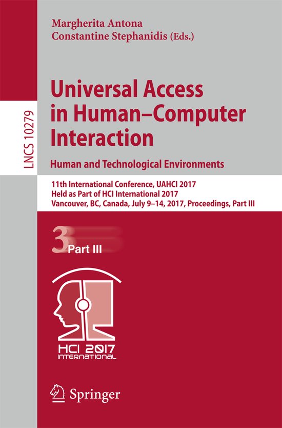 Universal Access in Human-Computer Interaction. Human and Te ... - cover