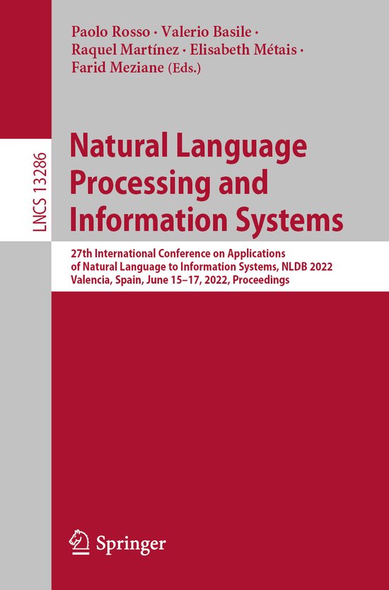 Lecture Notes in Computer Science13286- Natural Language Pro ... - cover