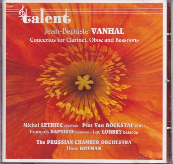 Concertos for oboe and bassoons JeanBaptiste Vanhal