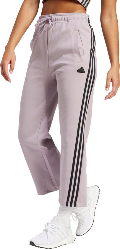 adidas Sportswear Future Icons 3-Stripes Open Hem Broek - Dames - Paars- XL