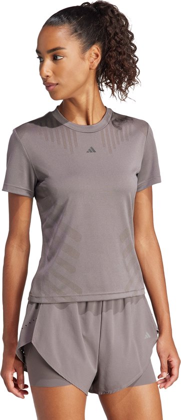 adidas Performance HIIT Airchill Training T-shirt - Dames - Bruin- XS