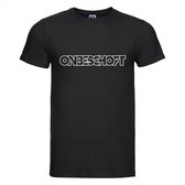 Onbeschoft T-shirt - 100% Katoen - Maat L - Classic Fit - Zwart