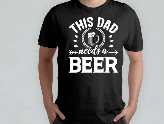 Ce papa a besoin d'une bière - T Shirt - Bière - drôle - HoppyHour - BeerMeNow - BrewsCruise - CraftyBeer - Proostpret - BiermeNu - Beer tour - Beer party