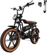Vélo électrique Evercross EK30 - Fatbike 20*4,0 pouces - Vélo électrique de montagne et de neige avec batterie au lithium amovible 48V 15Ah - Vélo électrique de banlieue avec moteur 250W - 7 vitesses - Étanchéité IP54