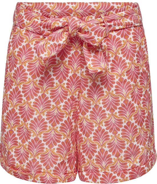 Only Broek Onlthyra Aop Paperbag Shorts Wvn Cs 15301587 Dames