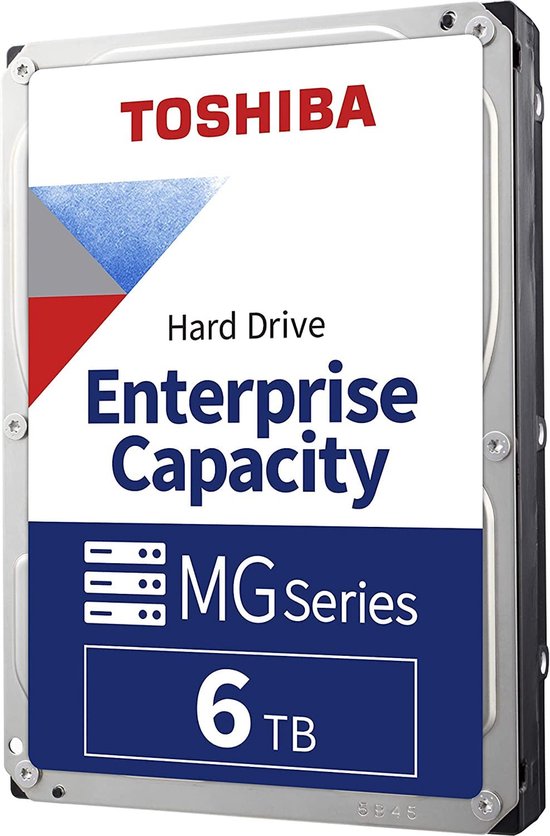 Toshiba 6TB 3.5-inch / 7200 RPM / SATA-600 / 256MB cache MG08ADA600E !! Niet voor Laptop !!