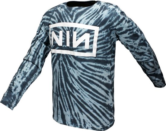 Nine Inch Nails Logo Dip Dye Longsleeve T-Shirt - Officiële Merchandise