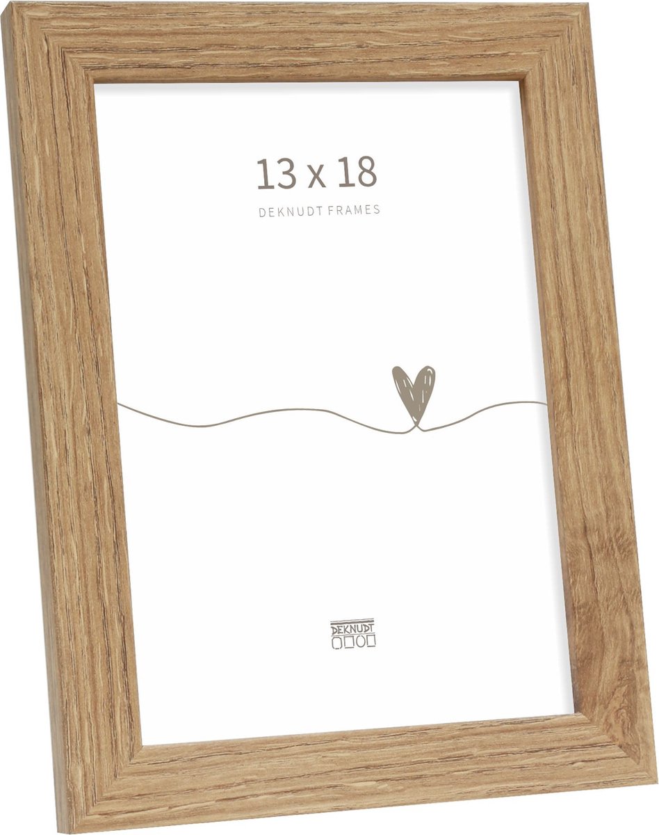 Deknudt Frames fotolijst - S45SH2 - houtkleur - fotomaat: 13x18 cm donker bruin