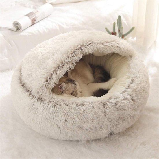 Kattenmand Cosy Donut 60 cm–kattenmand van vilt met 1 opening
