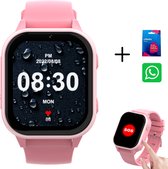 4G Smartwatch Kids Met Whatsapp - SOS Functie - GPS Horloge kind - Stappenteller - GPS Tracker Kind - Incl Simkaart