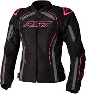 RST S1 Mesh Ce Ladies Textile Jacket Black Pink Grey 14 - Maat - Jas