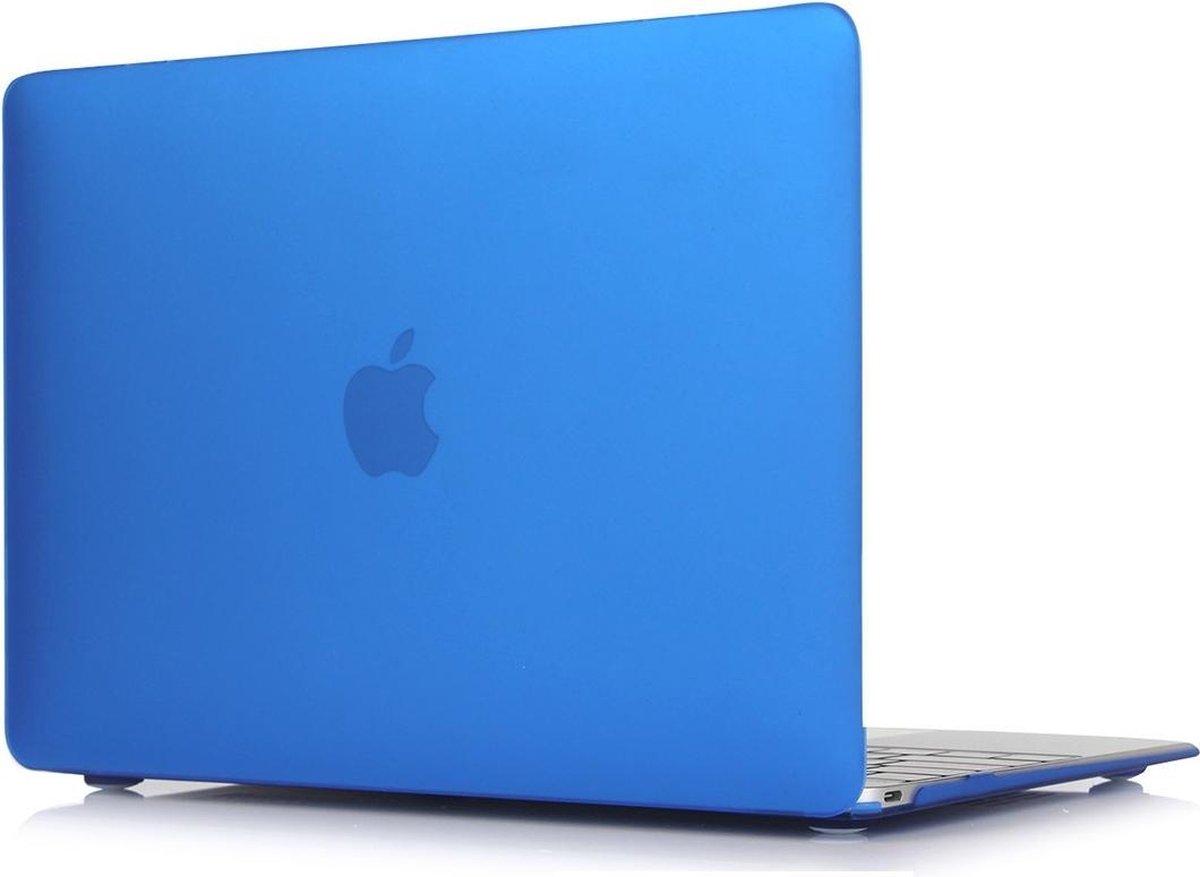 Macbook Air (2018) 13,3 inch Premium bescherming matte hard case cover laptop hoes hardshell + dust plugs|Blauw / Blue | TrendParts