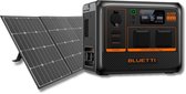 Bluetti & Voltero - Zonnepaneel set - AC60 504Wh LiFePo4 Power Station - S120 120W zonnepaneel - Uitbreidbaar tot 2116Wh - Voor camperen, thuisbatterij, black-out, reizen, stroomuitval