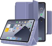 Mobiq - Magnetische Folio Case geschikt voor iPad Air 13 inch (2024) - paars