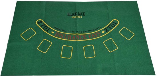 Blackjack Kleed – Blackjack Mat – 60 x 90 cm – Vilt