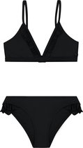Shiwi Bikini set BLAKE FIXED TRIANGLE SET RUFFLE - black - 134/140