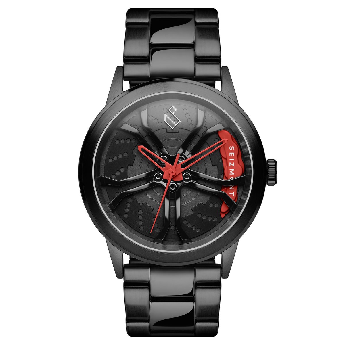 Monza | Zwart en Rood Race Horloge