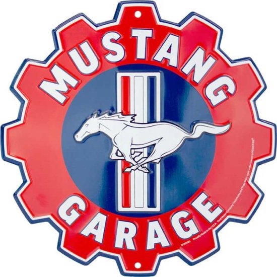 Wandbord - Ford Mustang Garage Gear - exclusief design