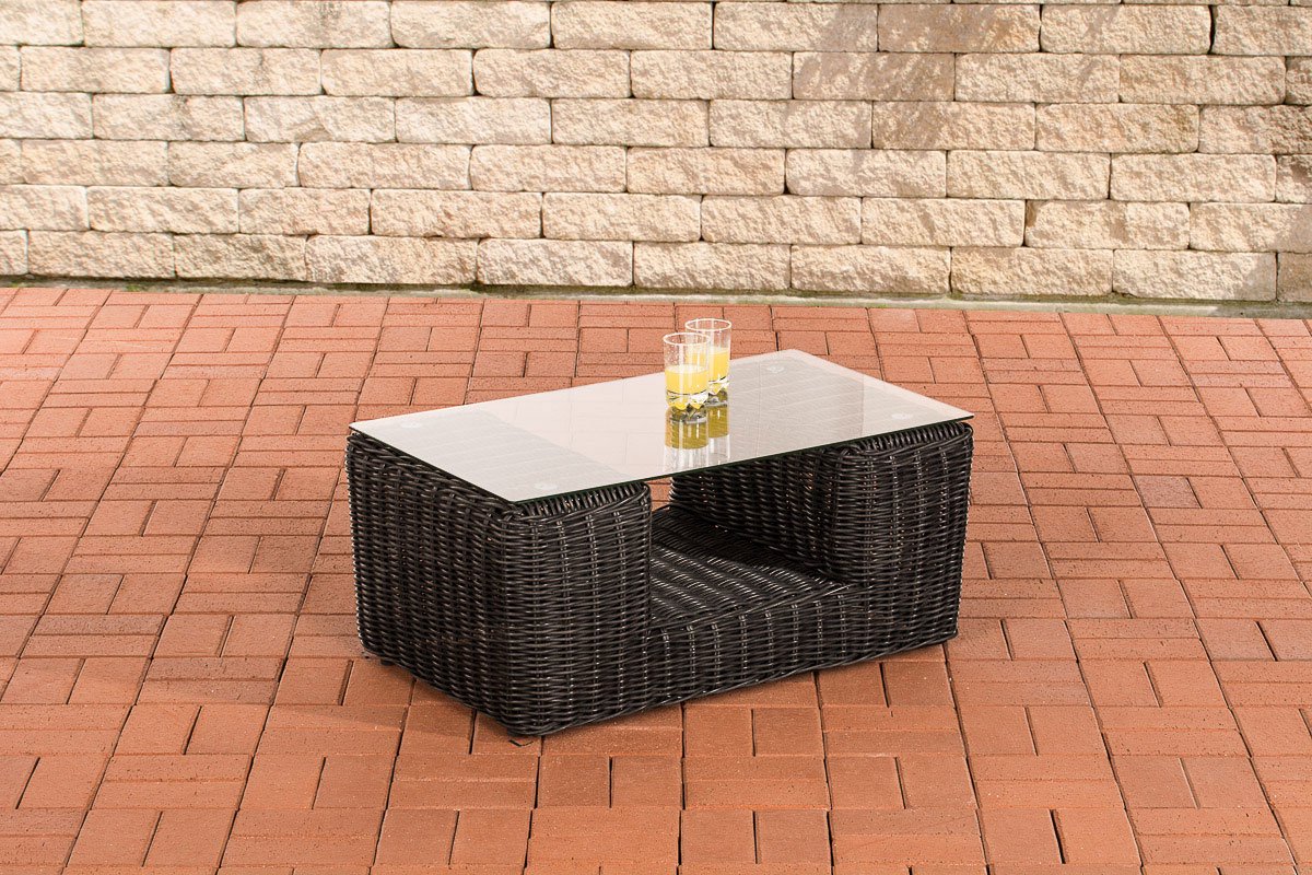 CLP Salontafel Moss 80 x 50 cm zwart