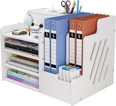 File Organizer voor Office Home School Papierbrief Lade - Met Tissue Box Desk Organizer