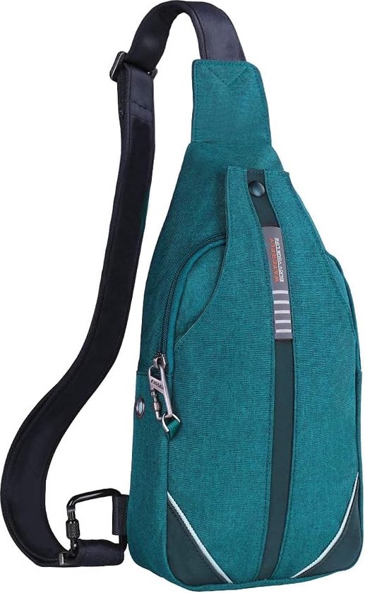 Anti-diefstal sling bag voor dames en heren borstzak hippie crossbody bag multifunctionele dagrugzak, 30*18*5cm