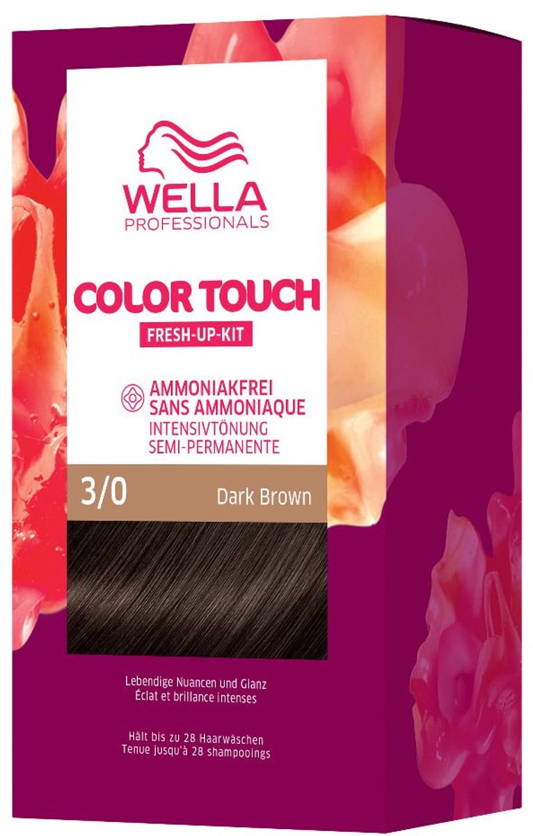 Wella Professionals Color Touch Pure Naturals haarkleuring - 3/0 Dark Brown - 130 ml