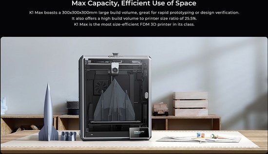 Creality K1 Max 3D printer - High speed - LiDAR - AI-camera - K1 MAX | bol