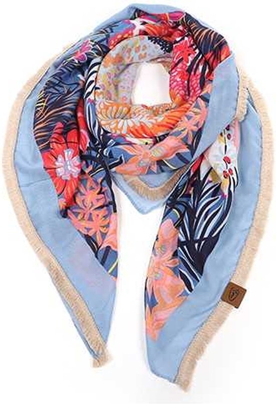 Blauwe sjaal Latina