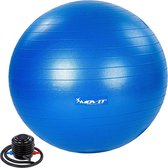 MOVIT® Fitness bal Blauw Ø 65 cm - Inclusief Pomp - Gym Bal - Pilates Bal - Yoga Bal