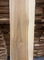 Teak houten plank 10,5 x 2,8 x 230 cm.