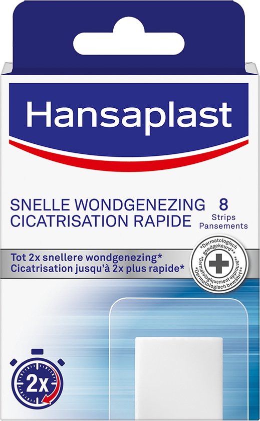 Hansaplast Snelle Wondgenezing Pleisters - 8 strips