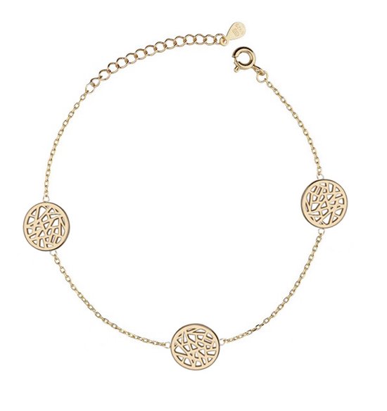 Goud Armband Dames - Elegant Goud Armband - Gouden Armband Dames - Amona Jewelry