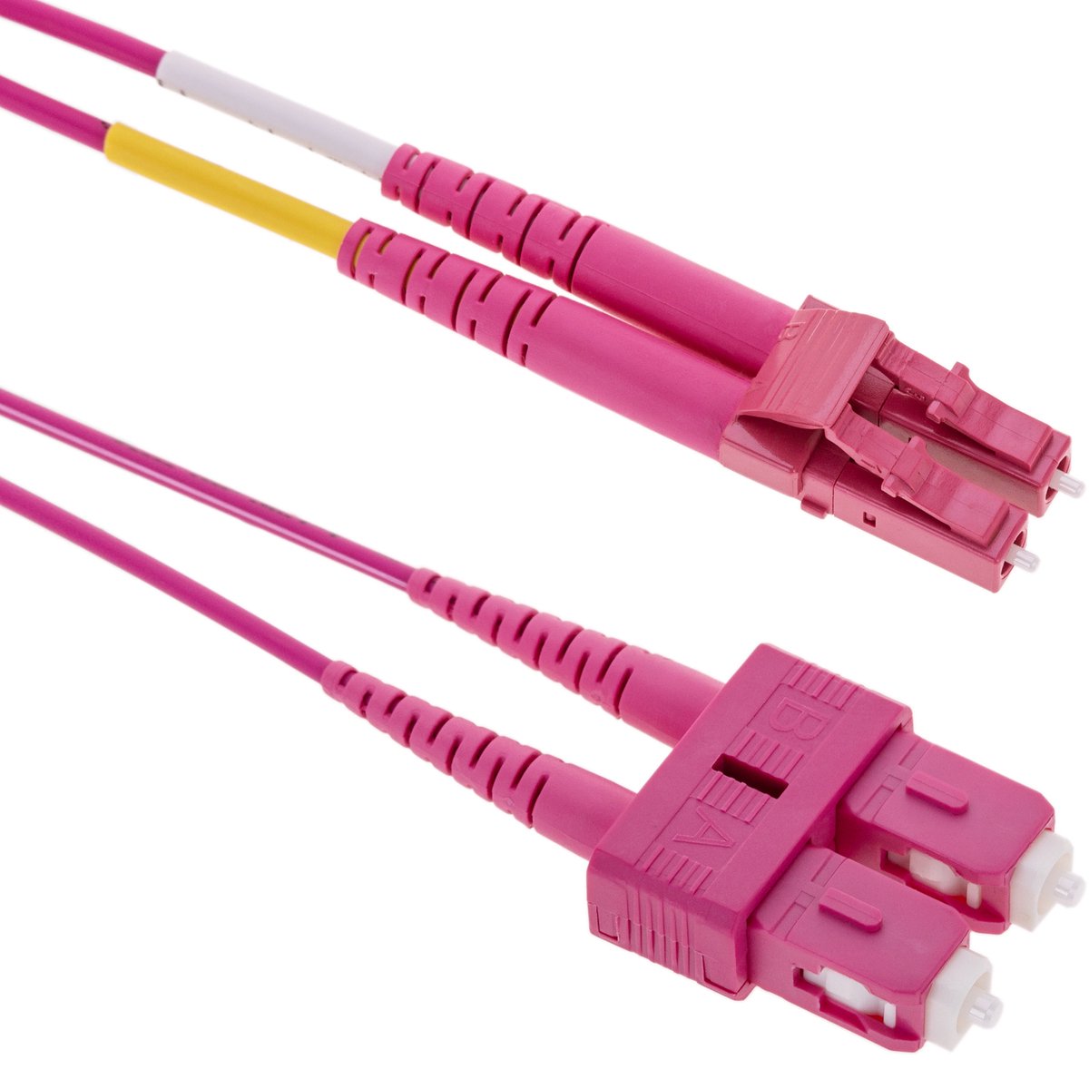 BeMatik - Multimode OM4 glasvezelkabel MMF duplex 50µm / 125µm LC-SC 3m