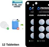 Proshiner | 60L - Ruitensproeiervloeistof - Geconcentreerde Ruitenwisservloeistof - Sterke reiniging - 12 Tabletten