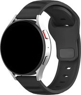 Stravo 22mm Robuuste Siliconen Sport Bandje – Geschikt voor Garmin Venu 4 (45mm), Huawei Watch GT 7 / GT 6 (46mm), Garmin Forerunner 265 / 570 (47mm) / 255, Garmin Venu 3 / Venu 2 – Horlogebandje met Gespsluiting – Zwart