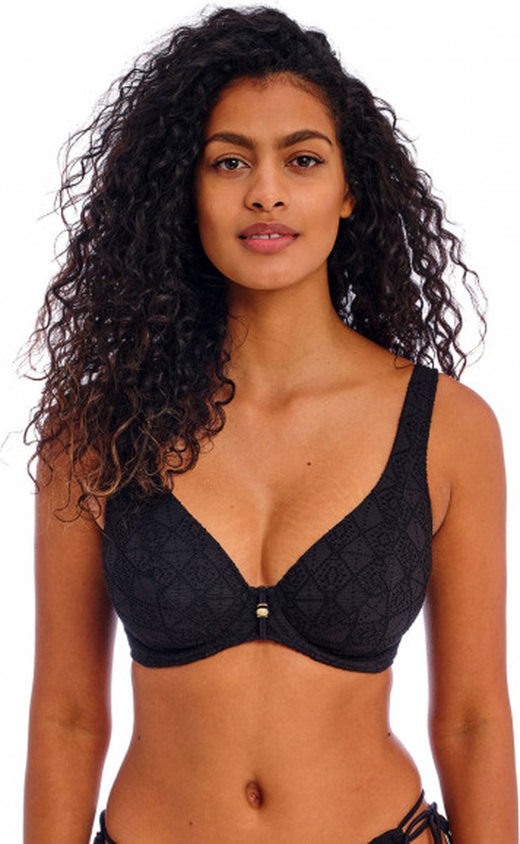 Freya NOMAD NIGHTS UW HIGH APEX BIKINI TOP Dames Bikinitopje - Black - Maat 75G