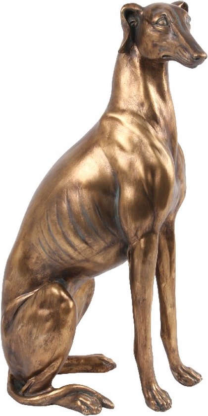 Baroque - Decoratief beeld of figuur - Fig. Dog sitting (R) - 55x30x20 - polyresin