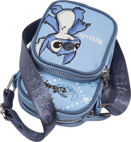 Stitch Disney Tasje / blauw minitasje 18x9x12 cm