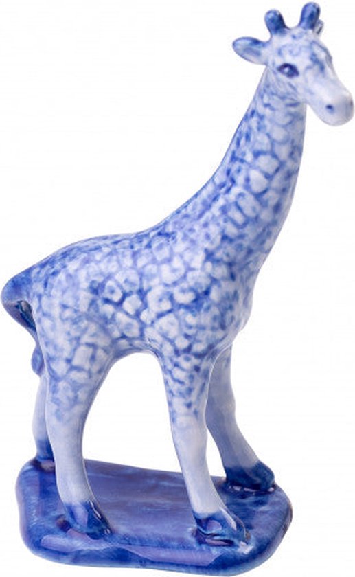 Heinen Delfts Blauw - Decoratief figuur 'Giraffe'