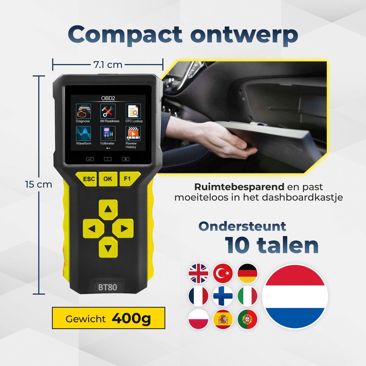 Deluxness - OBD2 Scanner en Batterijtester thumbnail 2