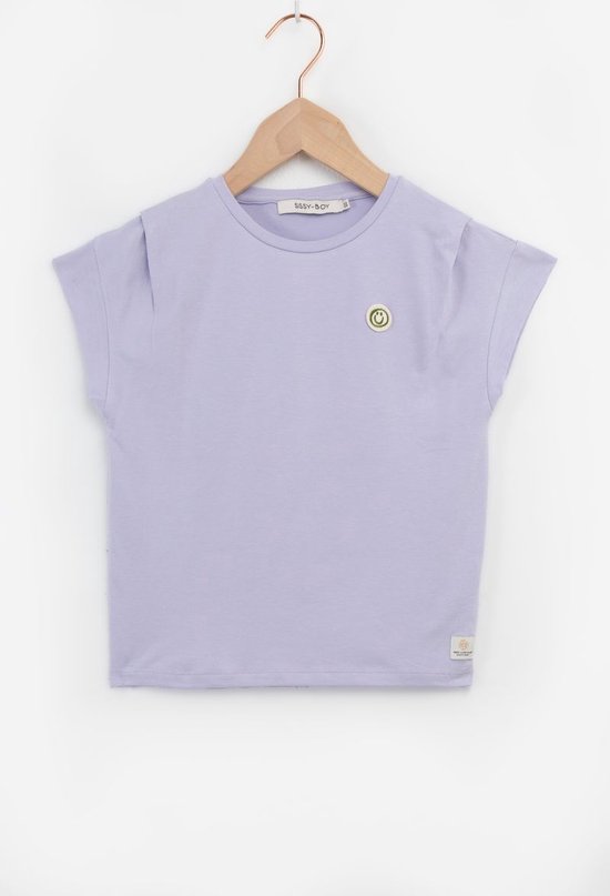 Sissy-Boy - Lavendel T-shirt met plooidetails