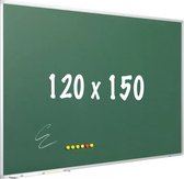 Krijtbord PRO Lidia - Magnetisch - Schoolbord - Eenvoudige montage - Emaille staal - Groen - 120x150cm