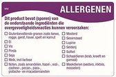 HACCP Etiketten beschrijfbaar "Daymark", 7,6 x 5,1 cm wit "Allergenen"