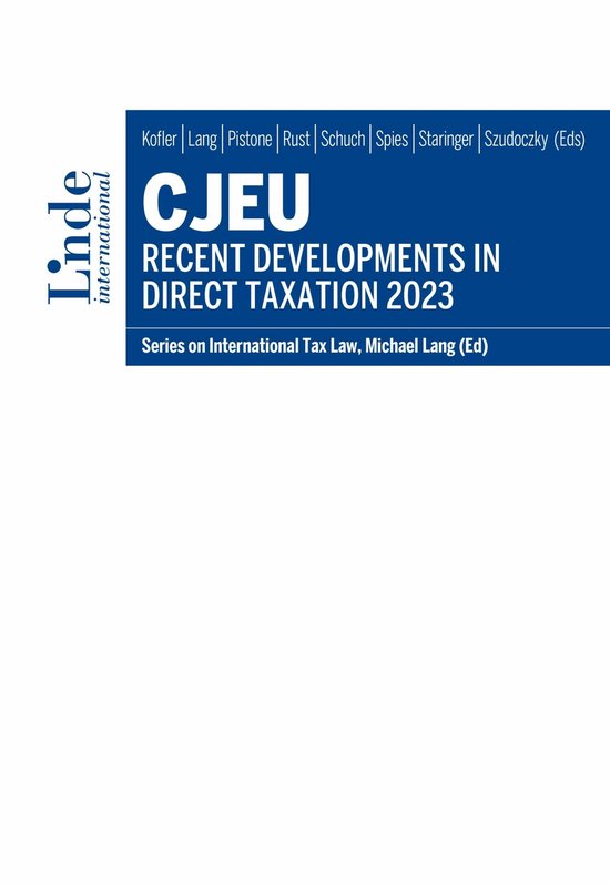 Schriftenreihe zum Internationalen Steuerrecht 142 - CJEU -  ... - cover