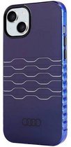 Audi IML Grille Pattern Back Case (MagSafe Compatible) - Geschikt voor Apple iPhone 15 Plus (6.7") - Blauw