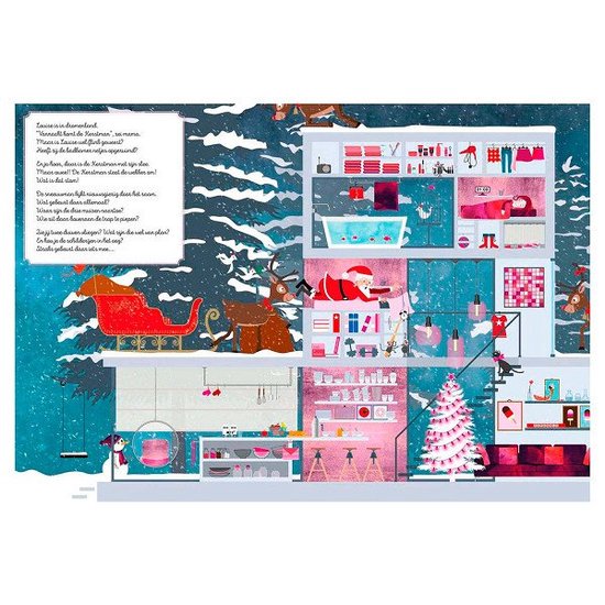 De kerstman op cadeautjestocht