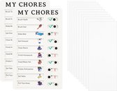 2X My Chores Checklist Board, Geschikt voor Kinderen en Volwassenen, Met 10 Extra Vellen Papier, Doe-lijsten Voor Planning