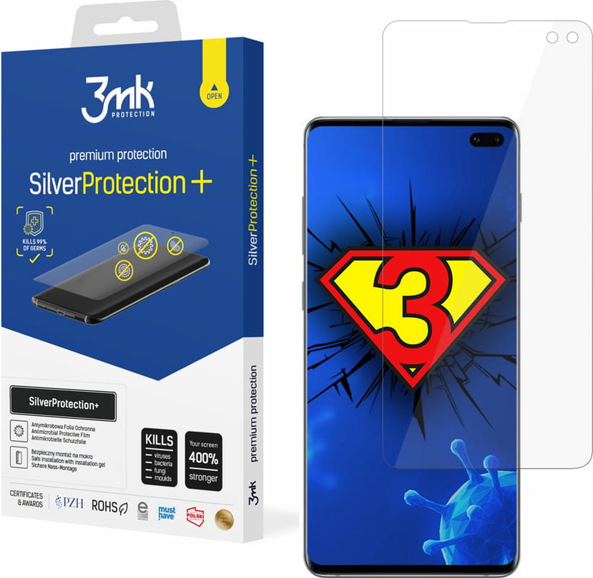 Samsung Galaxy S10+ - 3mk ZilverProtection+
