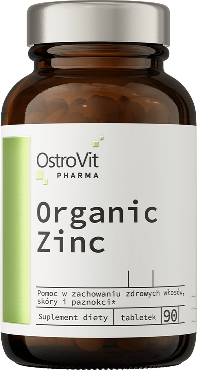 Goedkoopste OstroVit - Pharma - Organisch - Zink - Organic - Zinc - 90 Tabletten - Supplement