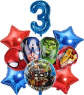 Avengers verjaardag - Jomazo - feestpakket - avengers - Avengers ballonnen – The Avengers Endgame – Ballon set – 5-Delig – Helium ballon – Folieballon – Versiering - Kinderfeest